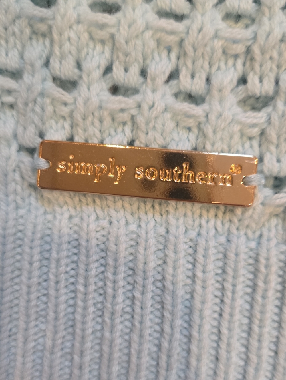 Simply Southern Collection Crochet Knit 1/2 Zipper Sweater Vest - Picture 2 of 9